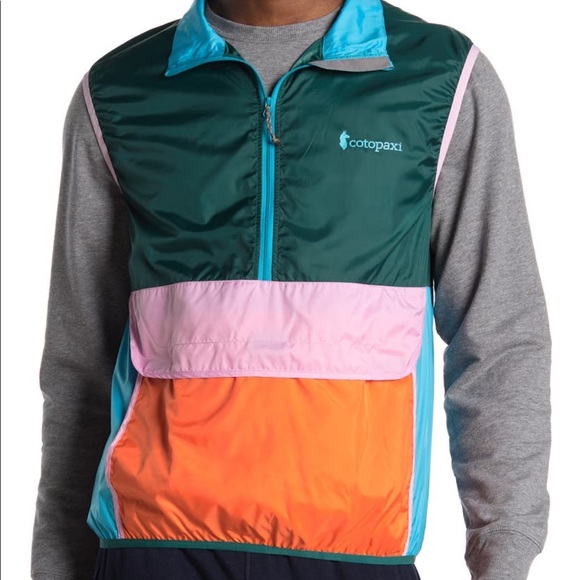 cotopaxi Other - COTOPAXI NWT TECA COLORBLOCK 1/4 ZIP ATHLETIC VEST GREEN ORANGE PINK SMALL
